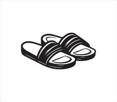 zapatillas icono sencillo de zapatilla íconos para web diseño en blanco antecedentes vector