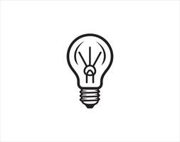 light bulb icon design symbol of idea and innovation with creative concept vector