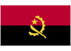 bandera nacional de angola vector