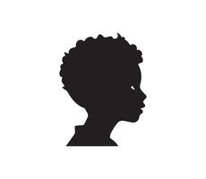 Black silhouettes of boys on white background. illustration. vector