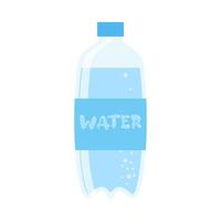 bebida más agua. permanecer hidratado. vaso, el plastico gratis, cero residuos concepto. varios botellas, vaso, matraz. linda de moda ilustración. verano frío beber. vector
