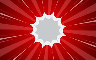 Comic book page background with rays, radial effect and halftone effect. illustration vector