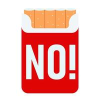 A pack of cigarettes. No tobacco day concept. vector