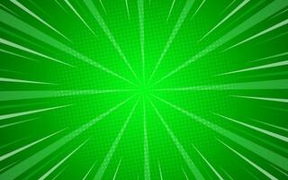Comic book page background with rays, radial effect and halftone effect. illustration vector