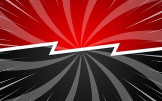 Versus pop art background template for cartoon comic book page or poster. Background with halftone effect in comic style design. vector