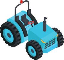 Tractor with Steering and Warning Light vector