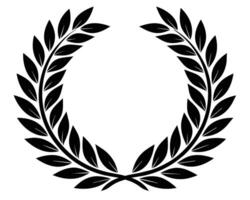 Simple illustration of laurel wreath vector