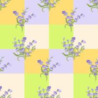 A sprig of lavender. Purple flower. Seamless pattern. illustration. vector