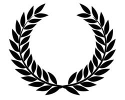 Simple illustration of laurel wreath vector