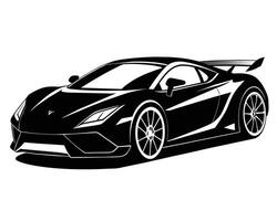 sketch of Lamborghini sports car design vector