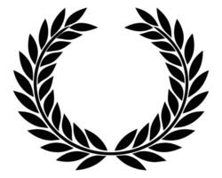 Simple illustration of laurel wreath vector