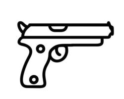 Pistol Gun Icon Illustration vector