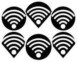 Wifi icono conjunto ilustración vector