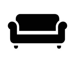 suave silla icono representando un suave silla vector