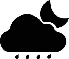 clima plano íconos colocar. sol, lluvia, trueno tormenta, Rocío, viento, nieve nube, noche cielo hacer estilo símbolo, gotas de lluvia. mínimo para aplicaciones o sitio web aislado en vector