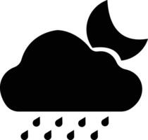 clima plano íconos colocar. sol, lluvia, trueno tormenta, Rocío, viento, nieve nube, noche cielo hacer estilo símbolo, gotas de lluvia. mínimo para aplicaciones o sitio web aislado en vector