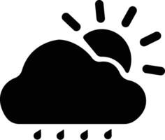 clima plano íconos colocar. sol, lluvia, trueno tormenta, Rocío, viento, nieve nube, noche cielo hacer estilo símbolo, gotas de lluvia. mínimo para aplicaciones o sitio web aislado en vector