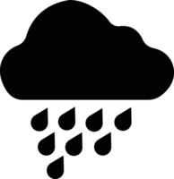 clima plano íconos colocar. sol, lluvia, trueno tormenta, Rocío, viento, nieve nube, noche cielo hacer estilo símbolo, gotas de lluvia. mínimo para aplicaciones o sitio web aislado en vector