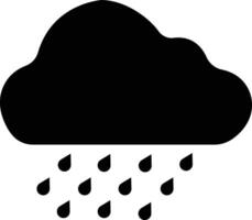 clima plano íconos colocar. sol, lluvia, trueno tormenta, Rocío, viento, nieve nube, noche cielo hacer estilo símbolo, gotas de lluvia. mínimo para aplicaciones o sitio web aislado en vector