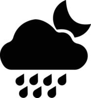 clima plano íconos colocar. sol, lluvia, trueno tormenta, Rocío, viento, nieve nube, noche cielo hacer estilo símbolo, gotas de lluvia. mínimo para aplicaciones o sitio web aislado en vector