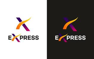 express logo template illustration design vector