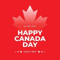 July 1st. Canada day background advertising banner template design. Maple leaf, red and white. Canada victory day. Canada day banner or header background. First of July National Holiday Greeting card vector