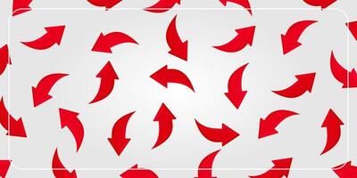 abstract background of rotating red arrow icon. design template for banner, poster, web, social media. vector