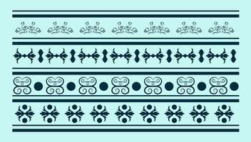 Decorative pattern design repeating style classical curves decoration vector