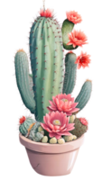 das Schönheit von Kaktus Natur auf ein transparent Hintergrund png