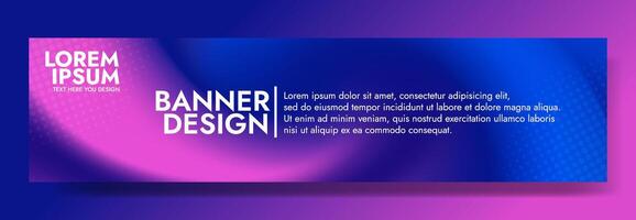 Make a statement with the stunning blue and violet abstract mesh blur banner template. Ideal for promotions, social media, brochures, and presentations vector