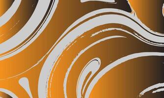 a brown and orange abstract background with swirls vector