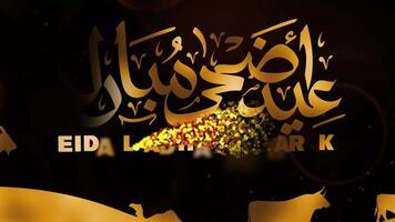 eid al Adha firande guld tema v7 video