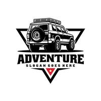 aventuras coche ilustración logo vector