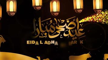 eid Al adha fête or thème v8 video