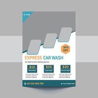 Car Wash Flyer, Car Cleaning Service template, a4 car wash service flyer, automobile wash service leaflet design, Car Wash Business Promotion Poster vector