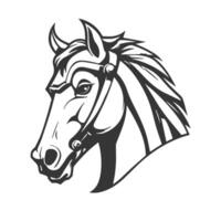 horse head line art vector