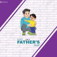 Father's Day, social media post, Father's Day poster, post. Happy. illustration, sale. vector