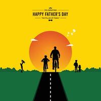 Father's Day, social media post, Father's Day poster, post. Happy. illustration, sale. vector