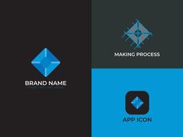 Professional brand and business logo design vector