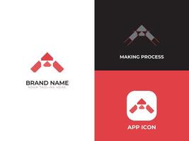 Professional and modern business logo design vector
