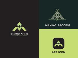 Professional and modern business logo design vector