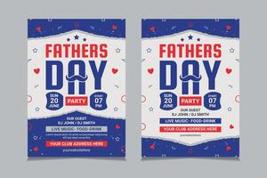 Father's Day Flyer Templates vector