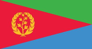 National Flag of Eritrea. Eritrea Flag. vector