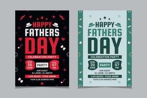 Father's Day Flyer Templates vector