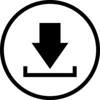 Download icon upload circle symbol. Save button file flat for web illustration design vector