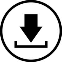 Download icon upload circle symbol. Save button file flat for web illustration design vector