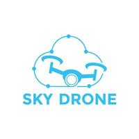 drone cloud icon vector