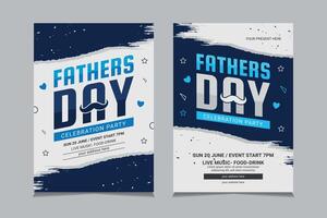 Father's Day Flyer Templates vector