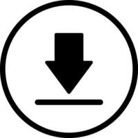 descargar icono subir circulo símbolo. salvar botón archivo plano para web ilustración diseño vector