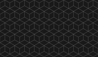 cubo línea rayado blanco aislado, geométrico modelo sin costura. antecedentes ilustración vector